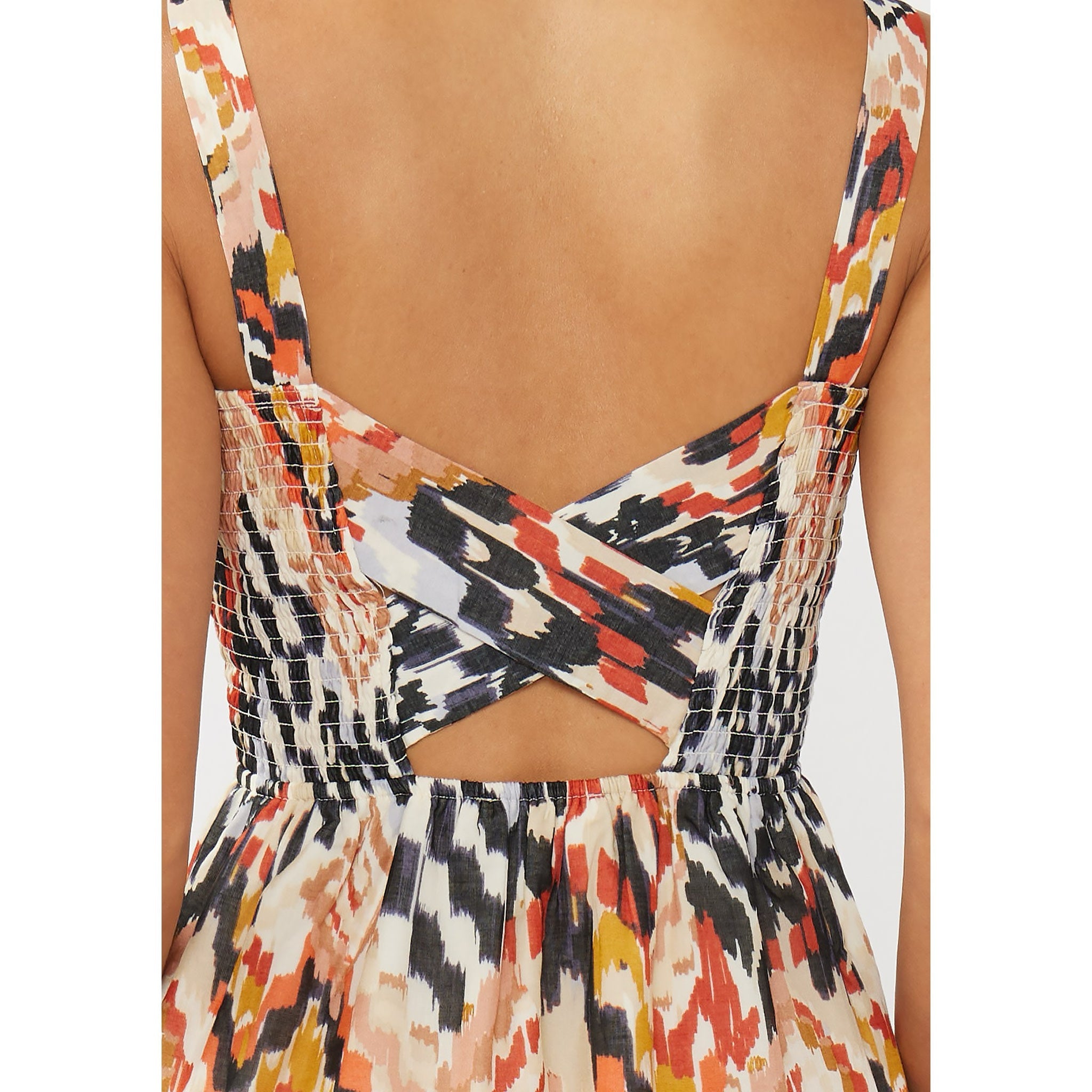 Paint the Town Smocked Midi Dress