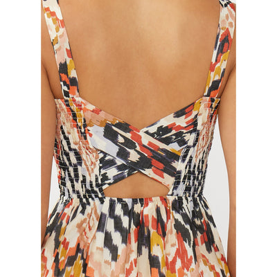 Paint the Town Smocked Midi Dress