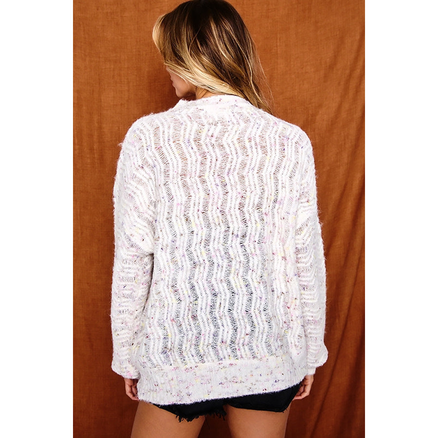 All the Feels Rainbow Speckled Sweater