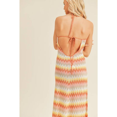 Marcia Knit Halter Midi Dress