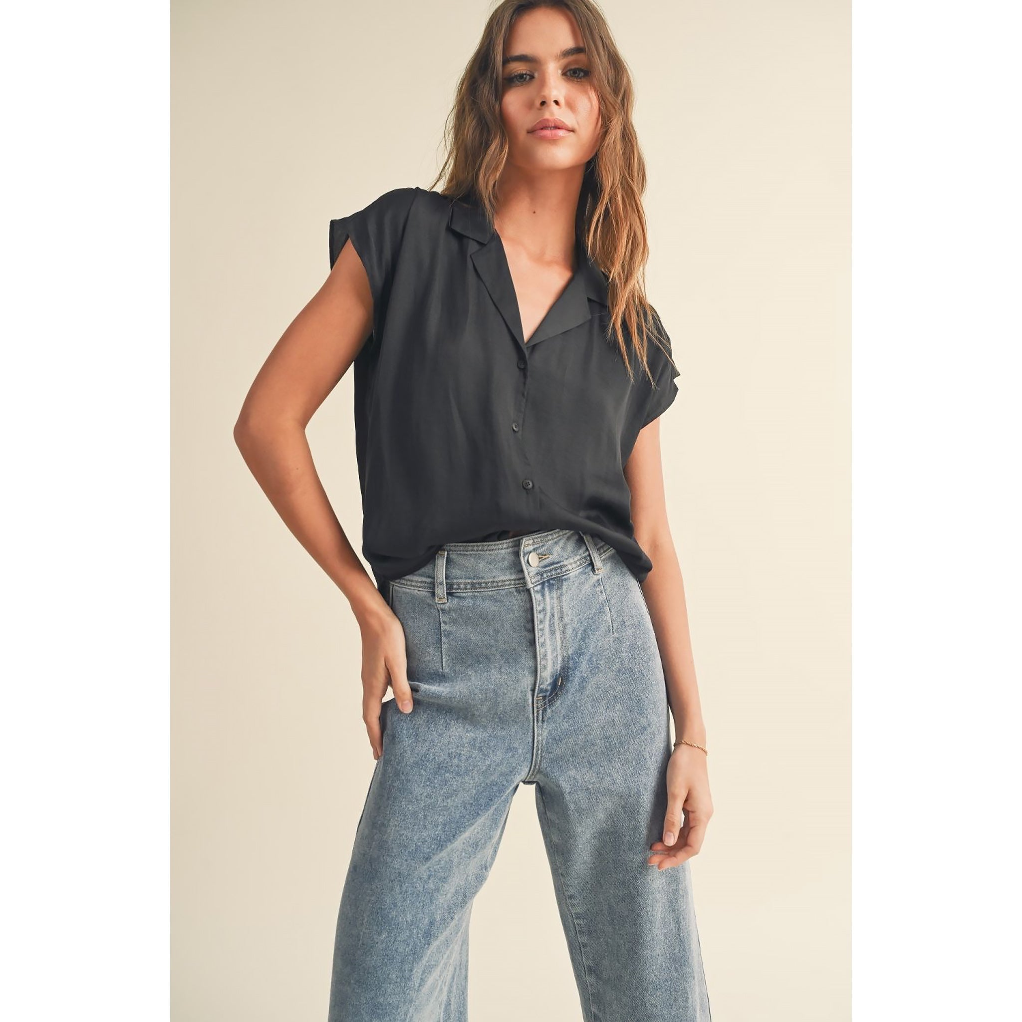 After Hours Button Down Top