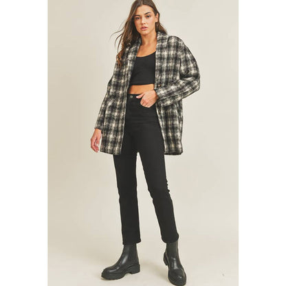 Bold Choices Plaid Coat