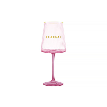 Ribbed 16oz Wine Glass