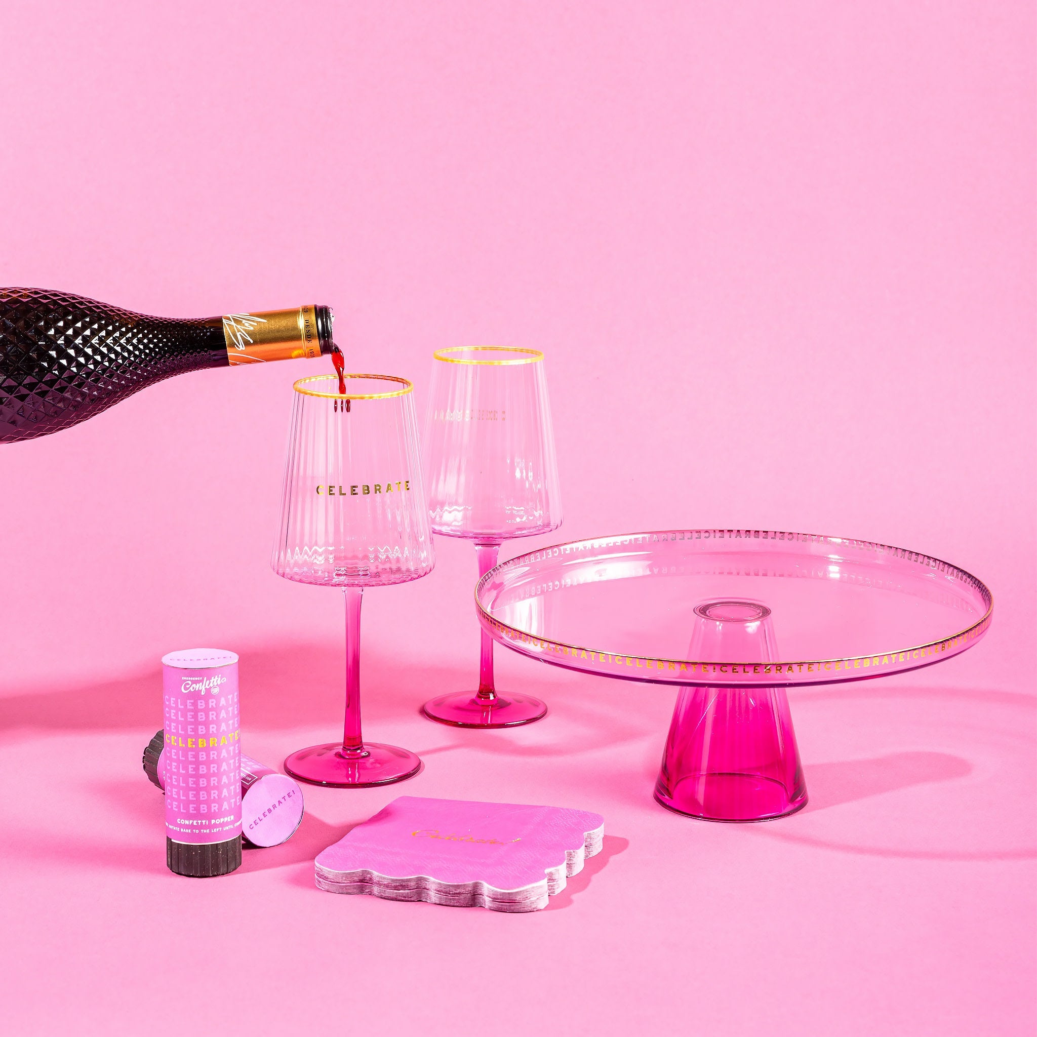 Ribbed 16oz Wine Glass