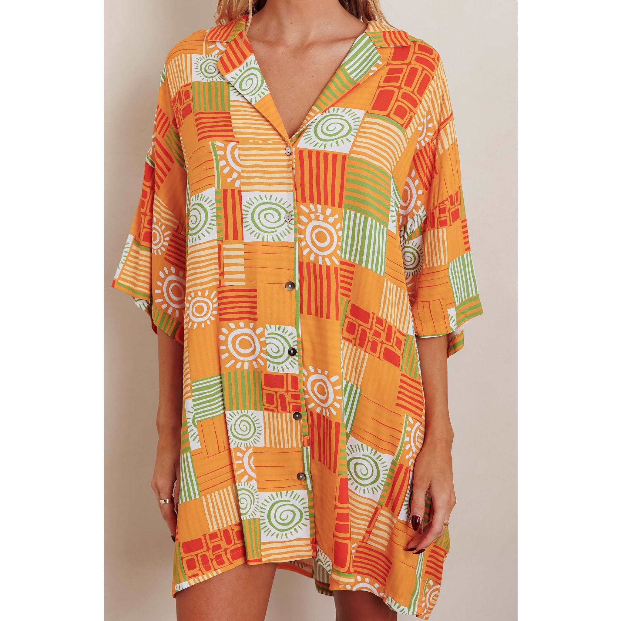 Island Dash Button Down Dress