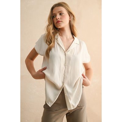After Hours Button Down Top