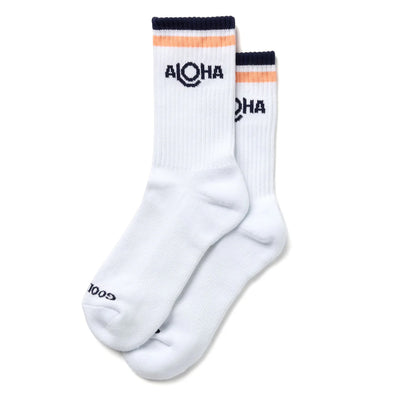 ALOHA Stripes Crew Socks