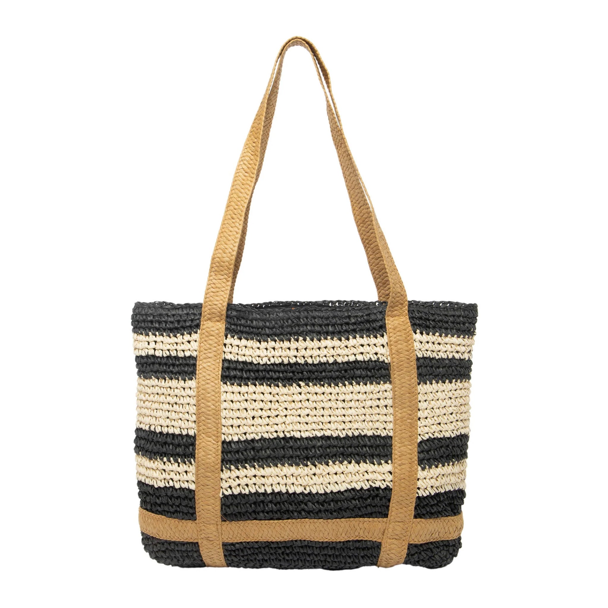 Day Trip Woven Tote w/ Hat Holder