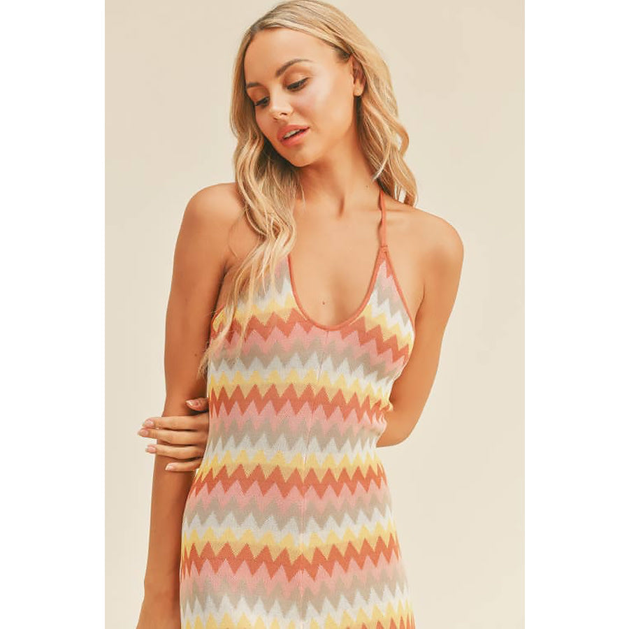 Marcia Knit Halter Midi Dress