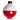 Pucci 2.5 inch Red/White Fishing Float