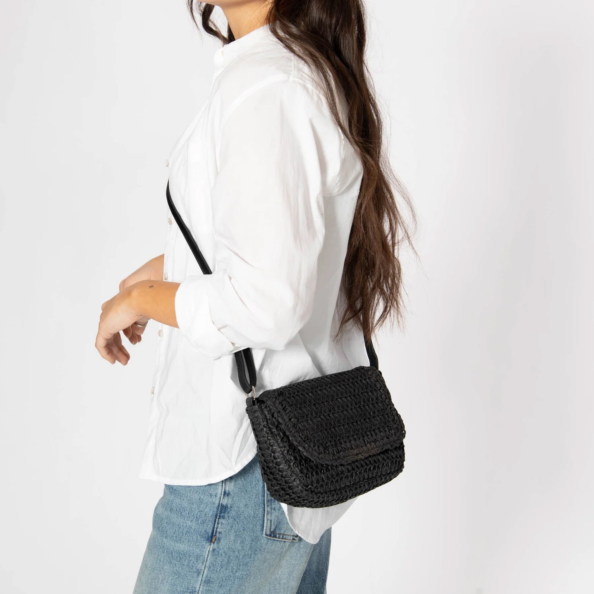 Esmeralda Crochet Mini Crossbody