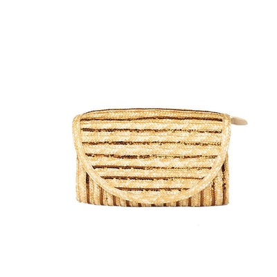 Goldie Woven Clutch