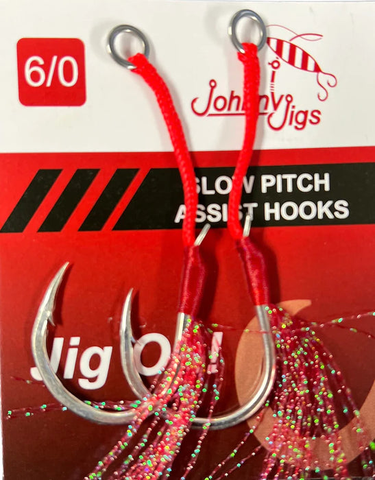 JohnnyJigs - Feathered Single Assist Hook