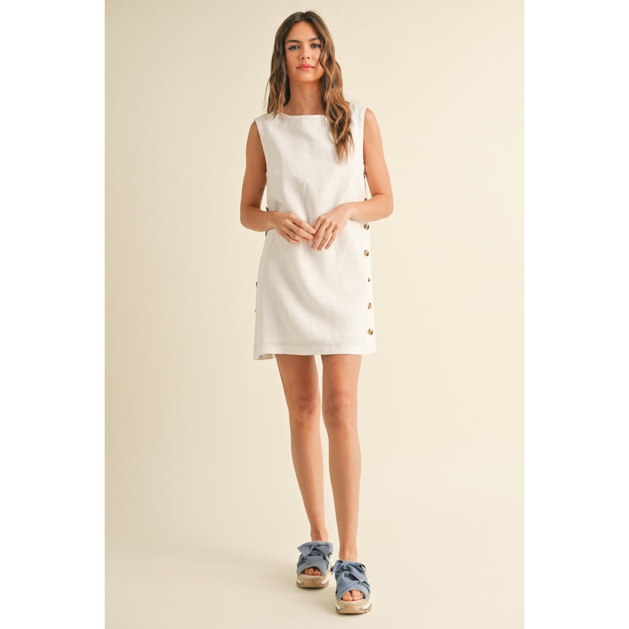 Meet Me in Amalfi Linen Dress