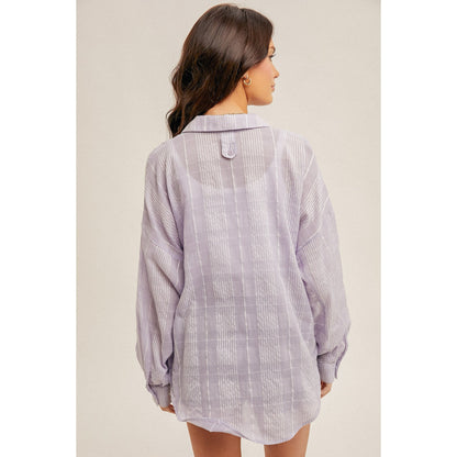 Perfectly Plaid Oversized Button Down Shirt