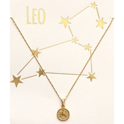 Tiny Zodiac Medallion Necklace