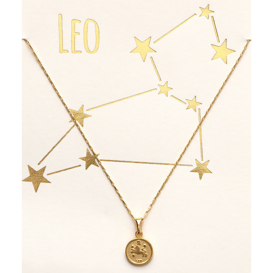 Tiny Zodiac Medallion Necklace