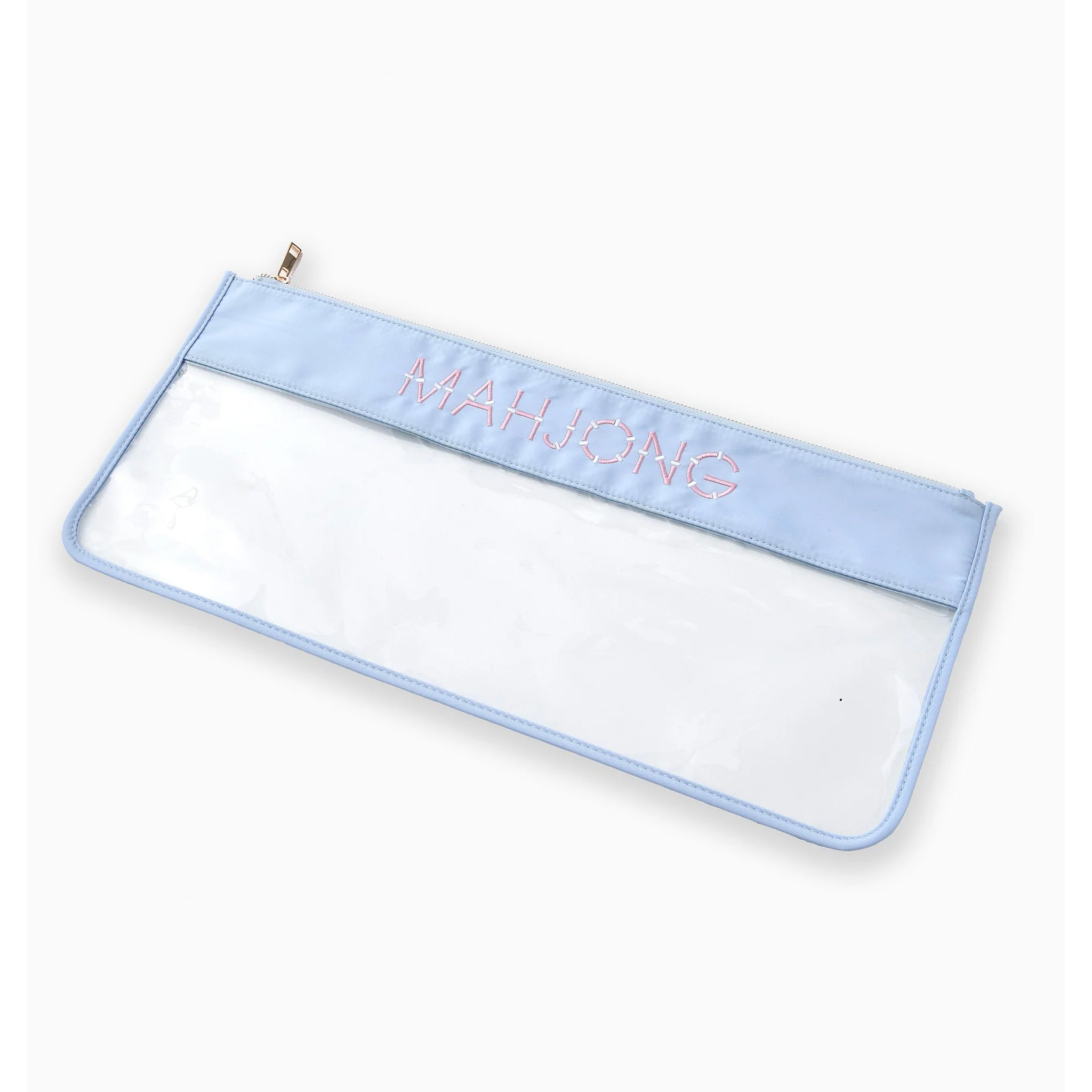 Light Blue Bamboo Mahjong Bag