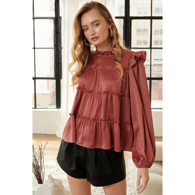 Love Letter Satin Blouse