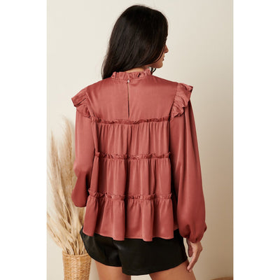 Love Letter Satin Blouse