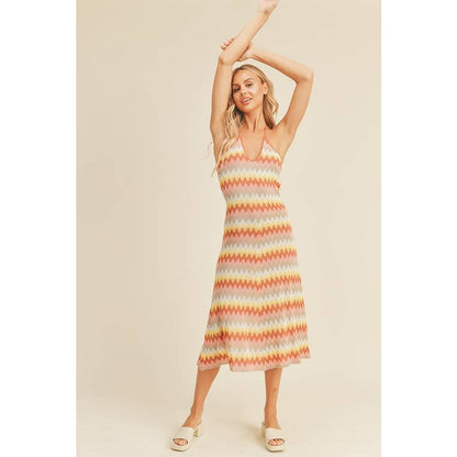 Marcia Knit Halter Midi Dress