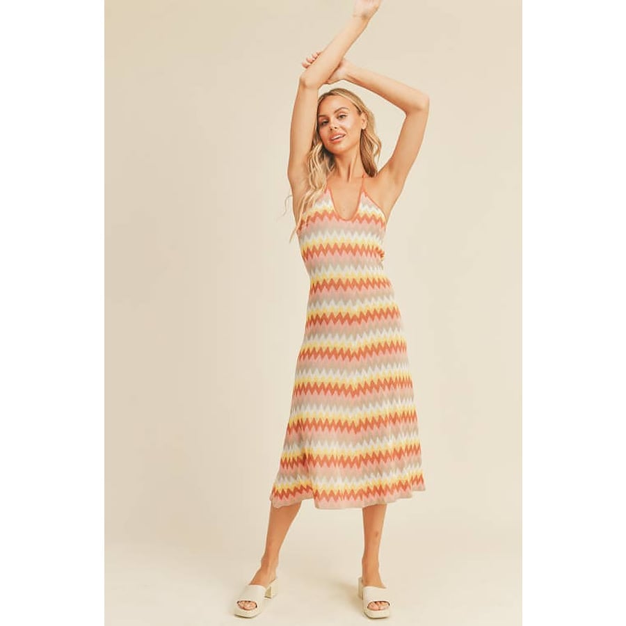 Marcia Knit Halter Midi Dress