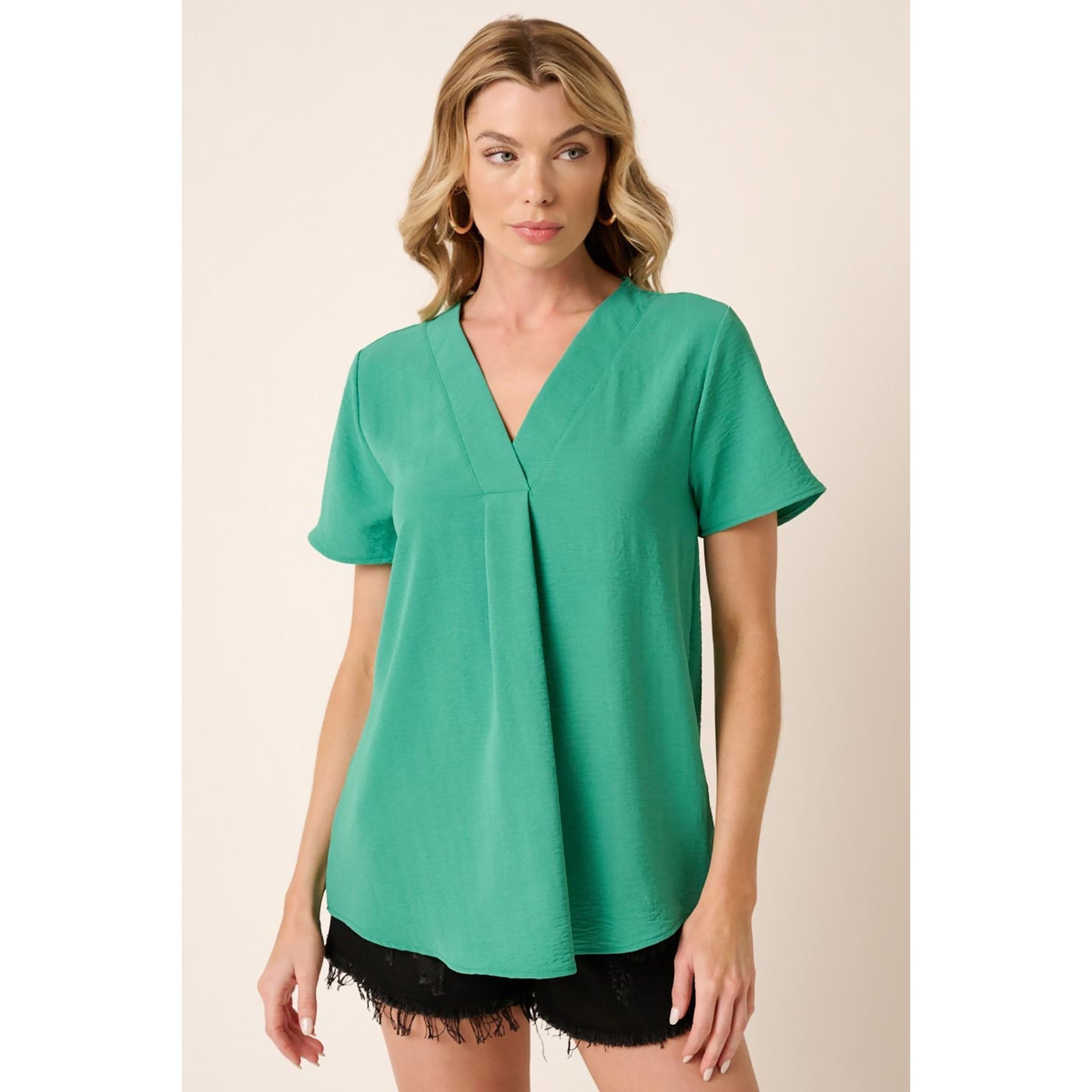 Mallory Airflow V-Neck Blouse