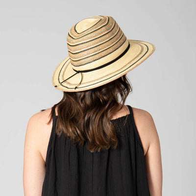 Paradise Paperbraid Multi Striped Fedora