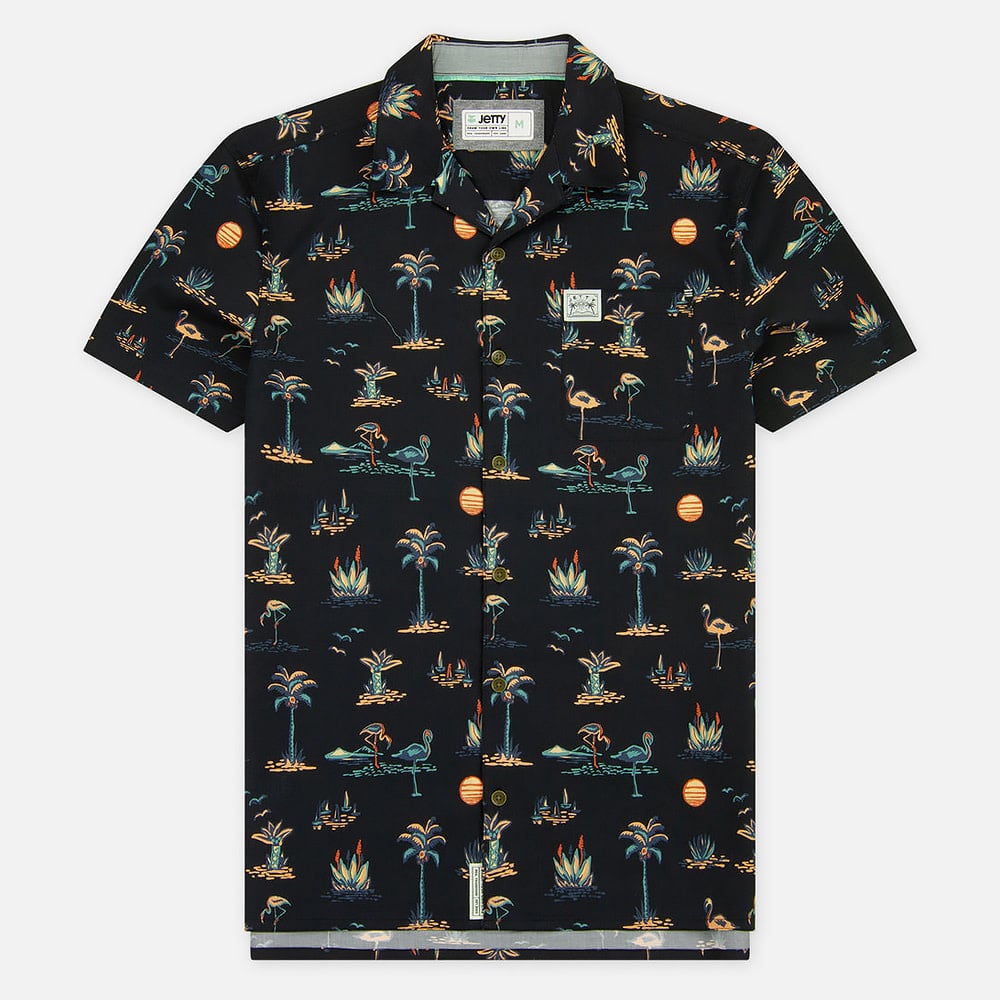 Dockside Woven Button Down - Black