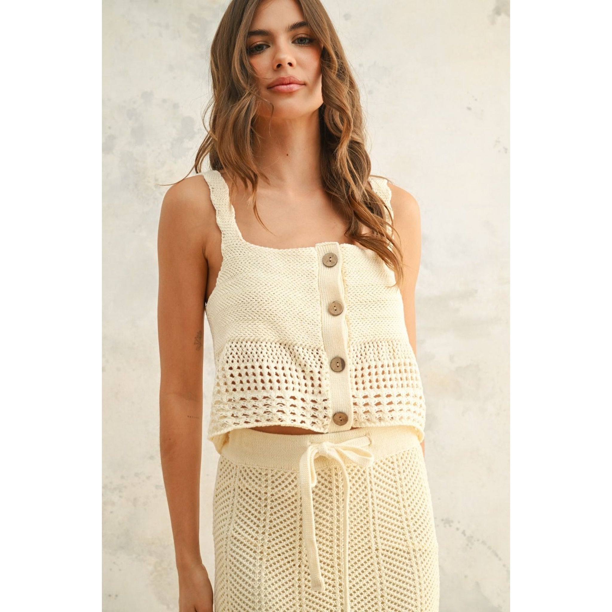 Beachside Crochet Tank Top