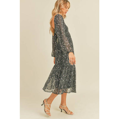 Most Wanted Tie Back Midi Dress