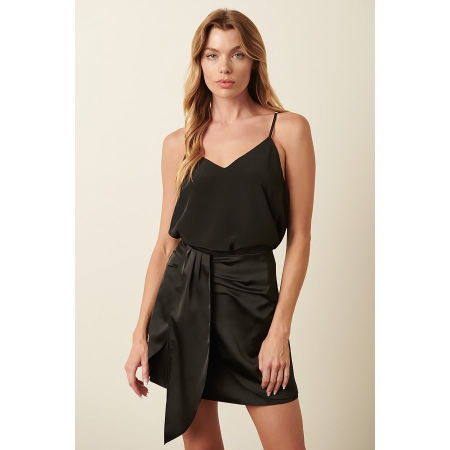 Work It Satin Mini Skirt