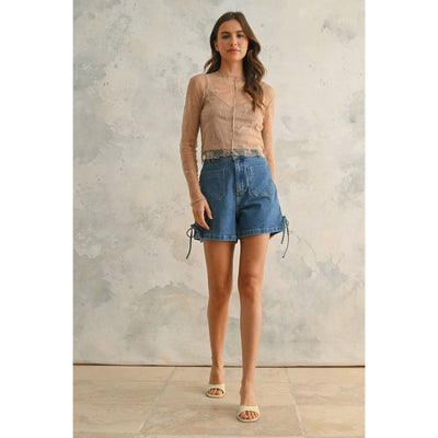 Simone Long Sleeve Lace Top