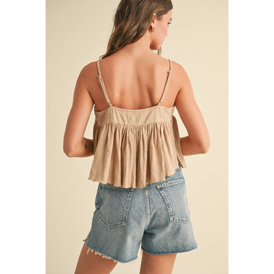 High Tides Crochet Detail Tank