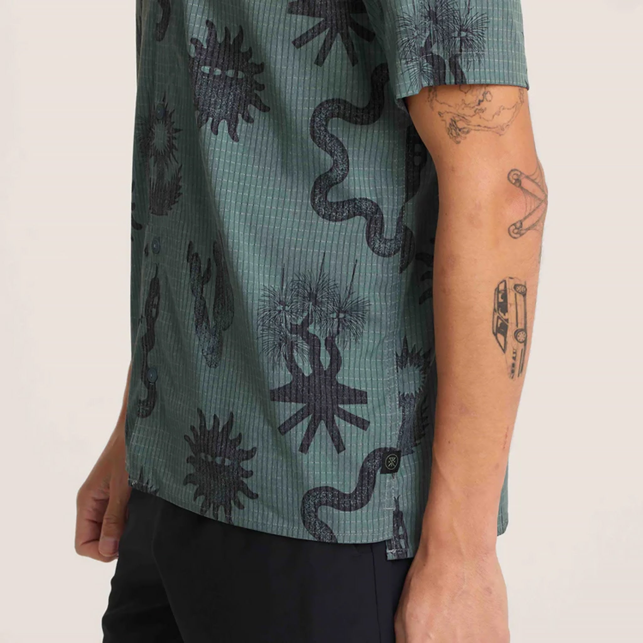 Bless Up Trail Shirt - Forest