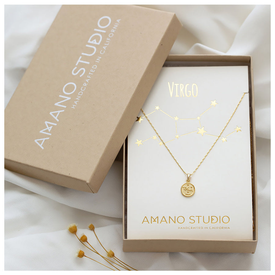 Tiny Zodiac Medallion Necklace