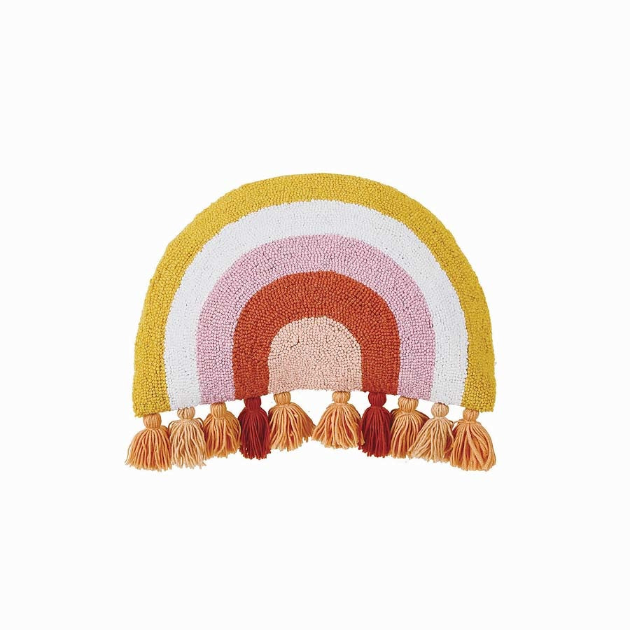 Rainbow Tassels Hook Pillow