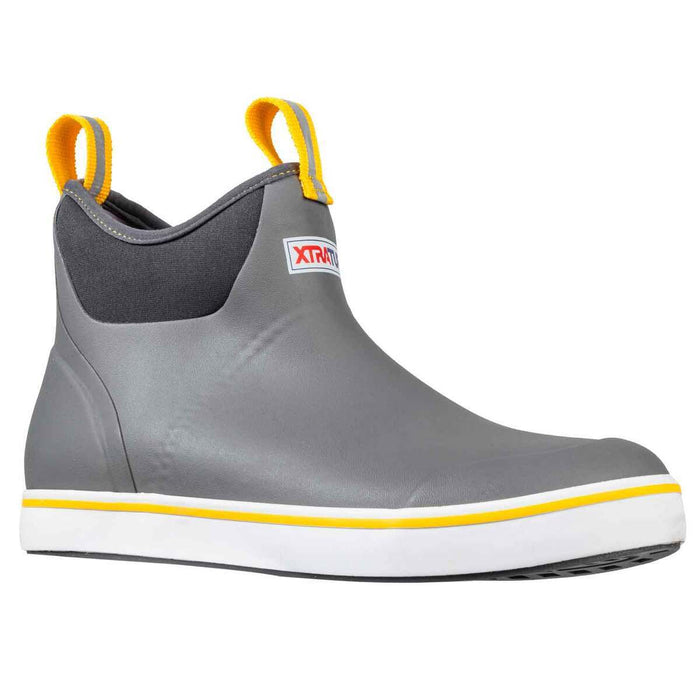 Men's Ankle Deck Boot - Grey/Yellow