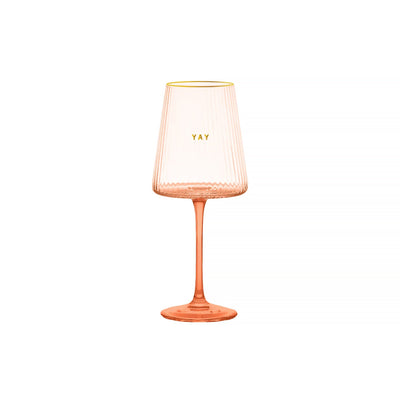 Ribbed 16oz Wine Glass