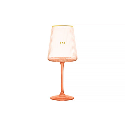 Ribbed 16oz Wine Glass