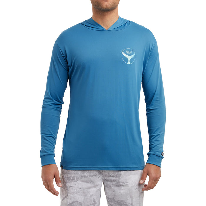 Aquatek Tails Up Hooded Fishing Shirt