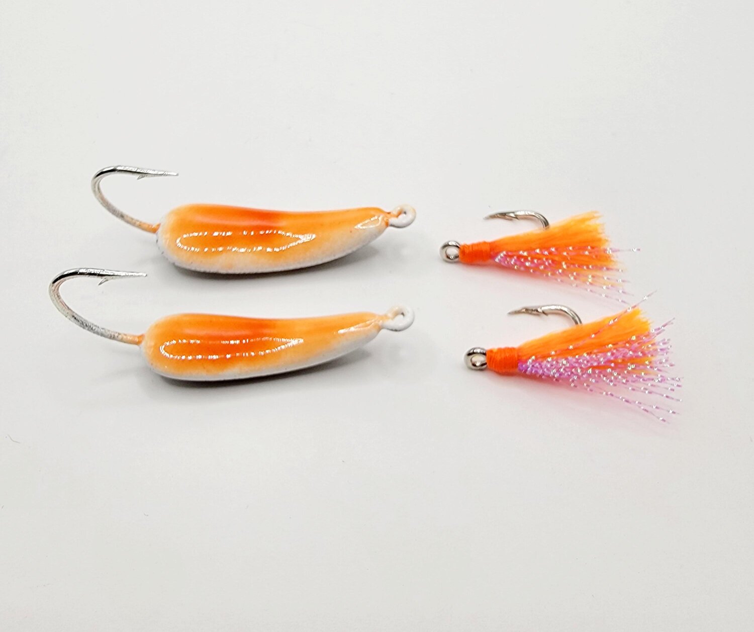 Candy Pink Pompano Jigs with Teasers