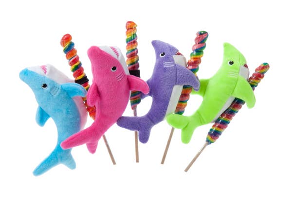 Lollyplush Cutie Sharks Asst w/ Rainbow Lollipop