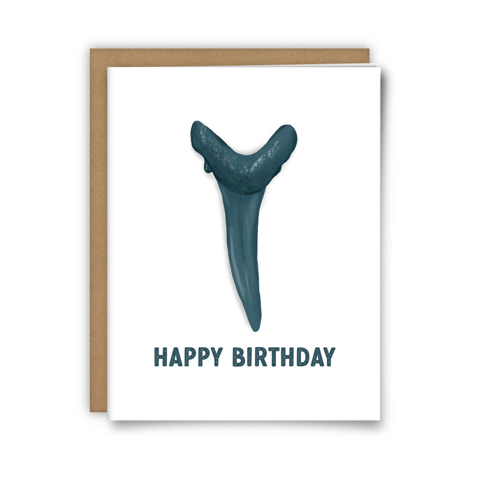 Shark Tooth Birthday Card